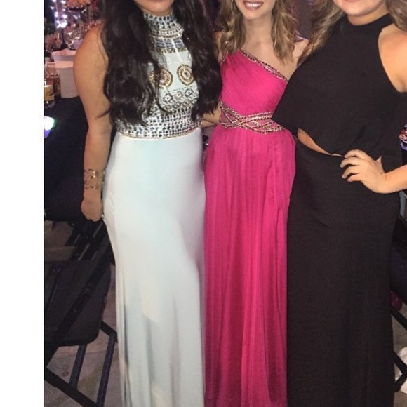 Blue Embroidered Ball Dress - Picture 5 of 8